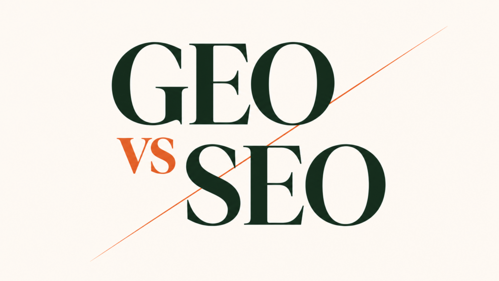 GEO와 SEO의 차이점